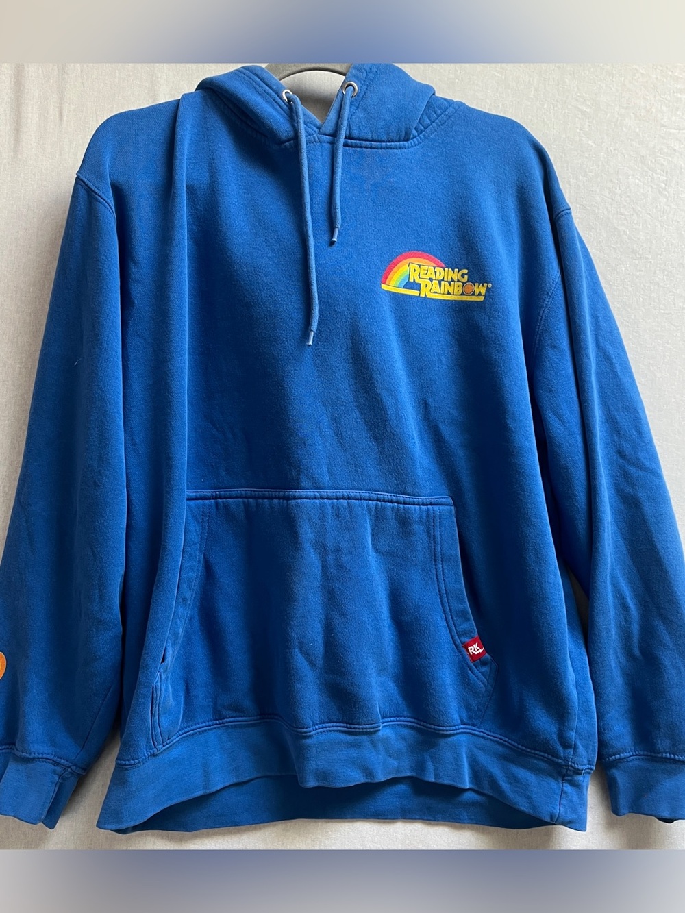 Retrokid Reading Rainbow Pullover Hoodie Size L Midweight Blend
